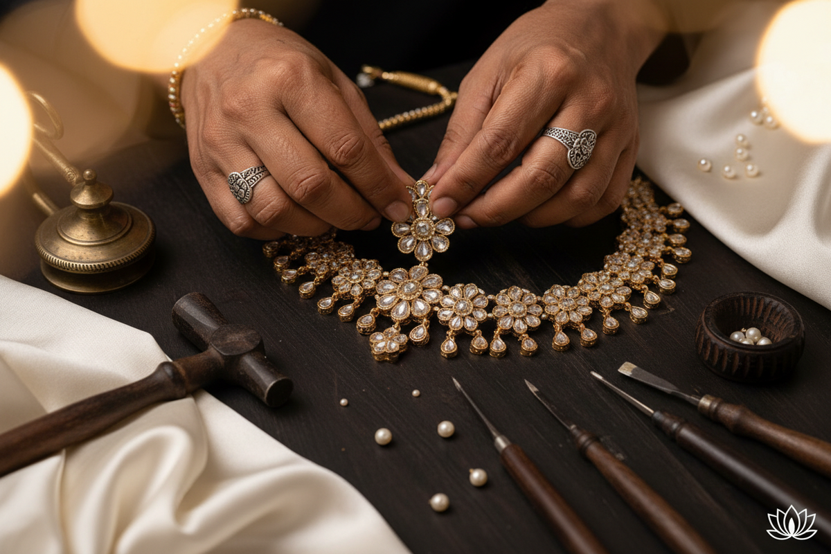 History & Craft - The Story of Ebony Wood and Kundan Artistry from Jaipur