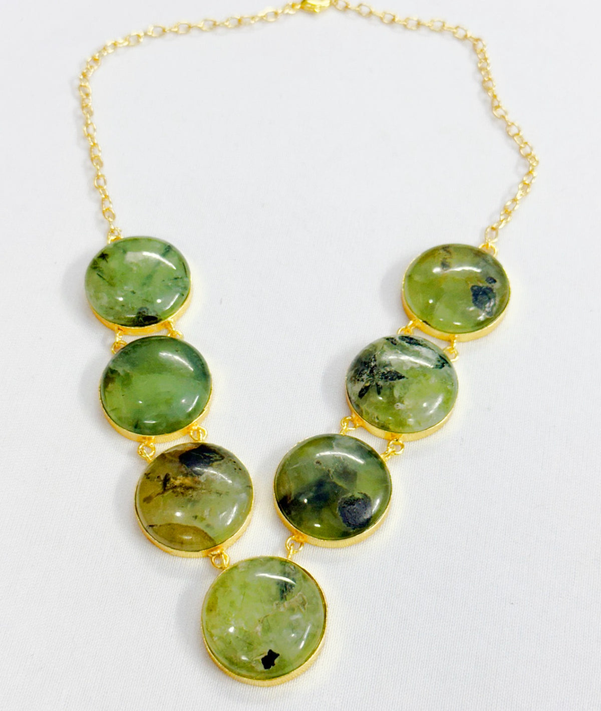 Gold Plated Brass With Gem Stone