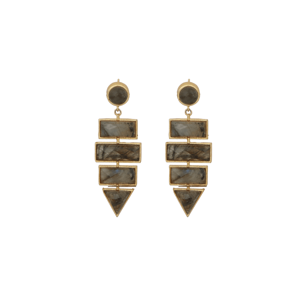 LABRADORITE DANGLE DESIGNER EARRING JWL-ERR-015 image 0