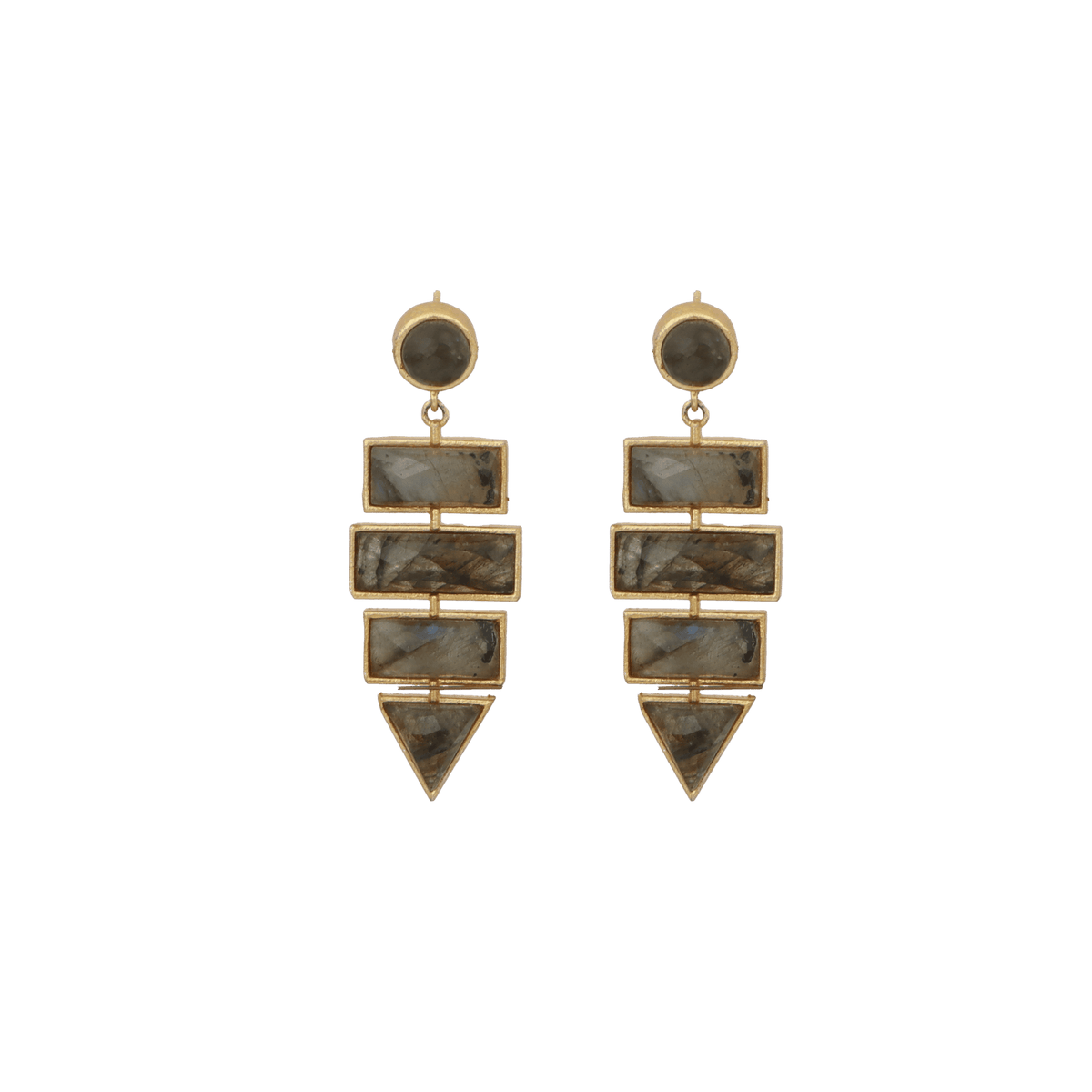 LABRADORITE DANGLE DESIGNER EARRING JWL-ERR-015 image 0