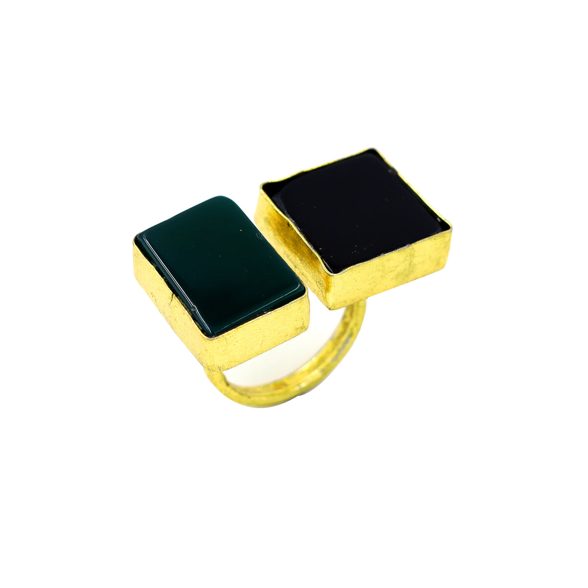 AGATE STONE SEATED NIKEL FREE GOLD PLATED DESIGNER RING WHOLESALE 10 PC ARP0019
