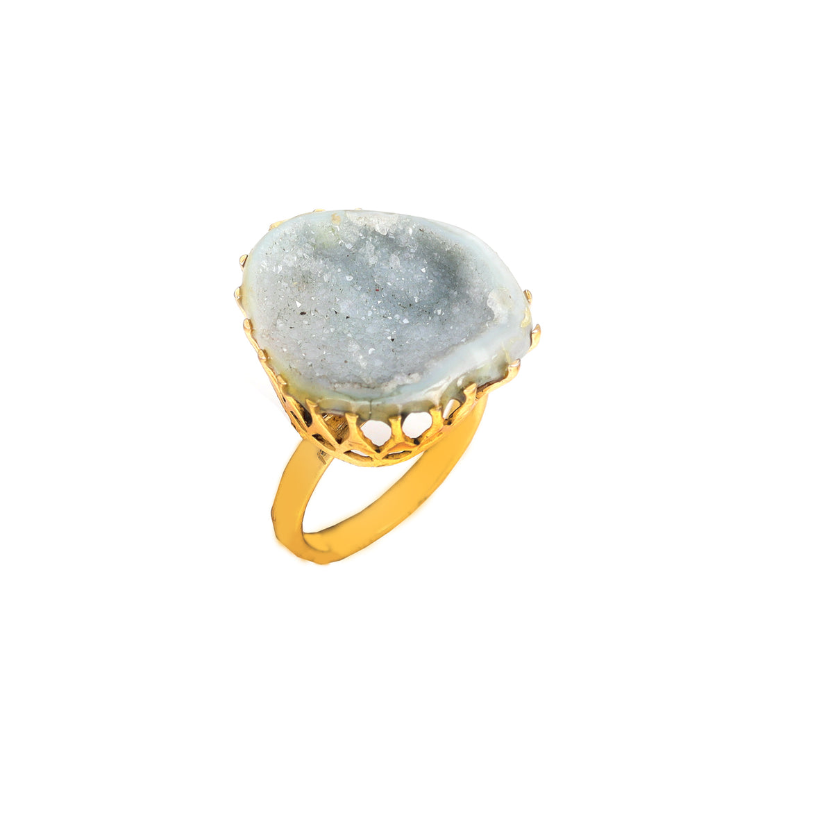 DRUZZY SEATED NIKEL FREE GOLD PLATE DESIGNER RING WHOLESALE  ARP007