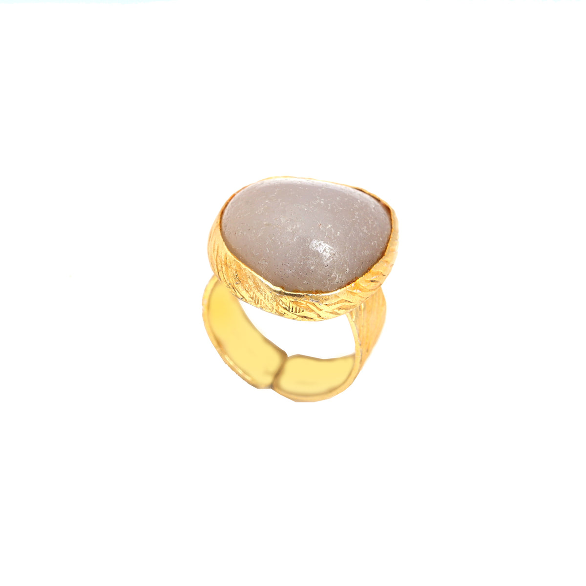 AGATE STONE SEATED NIKEL FREE GOLD PLATED DESIGNER RING WHOLESALE 10 PC ARP008