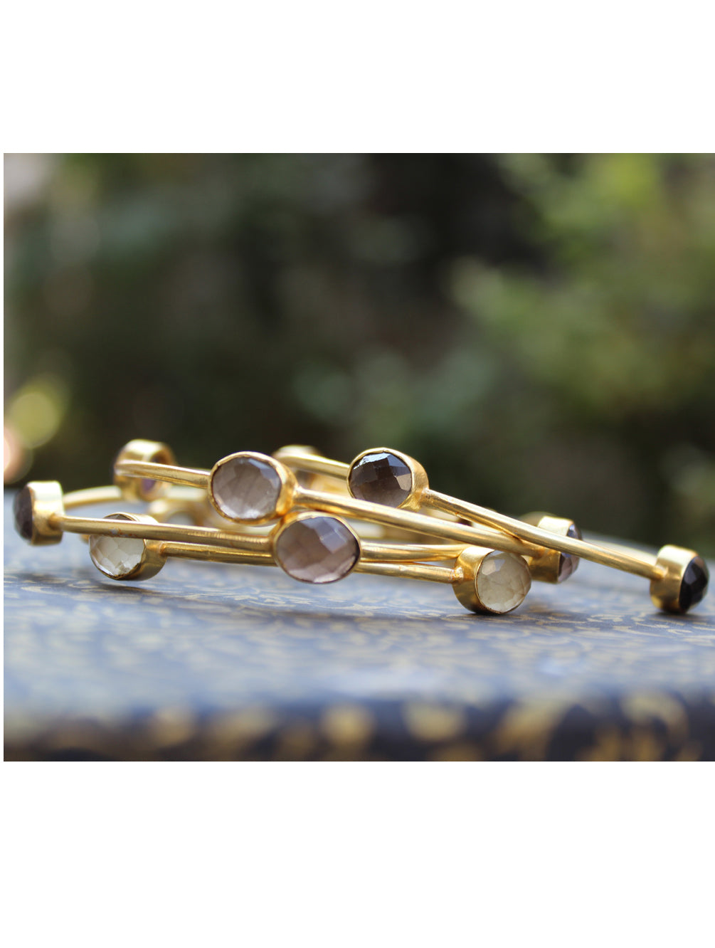 SEMI PRECIOUS STONE BANGLE