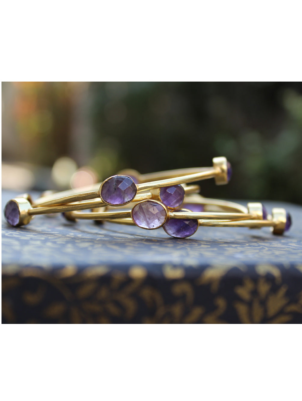 SEMI PRECIOUS STONE BANGLE