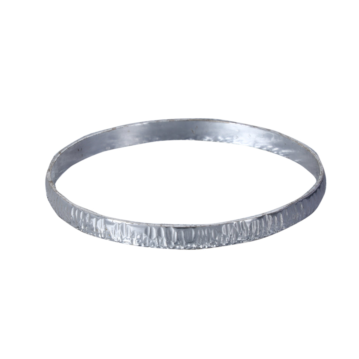 5MM BRODEHALF ROUND HAMMRED BANGLE