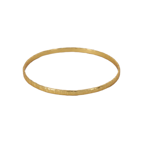 3.5 MM BROAD HALF ROUND HAMMRED BANGLE