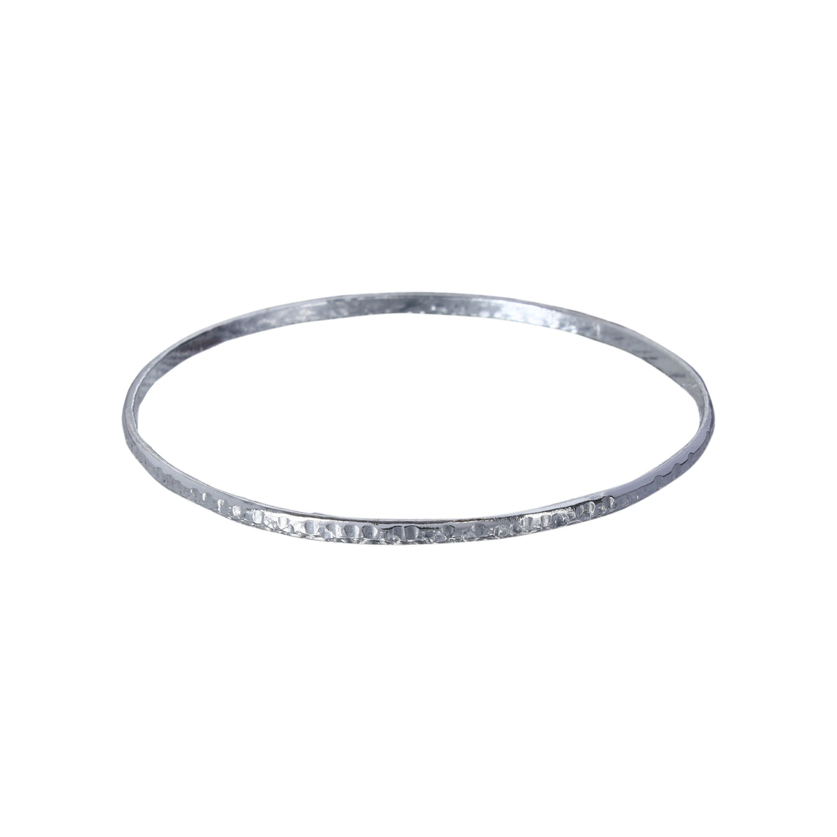 2.7 MM BROAD HALF ROUND HAMMRED BANGLE
