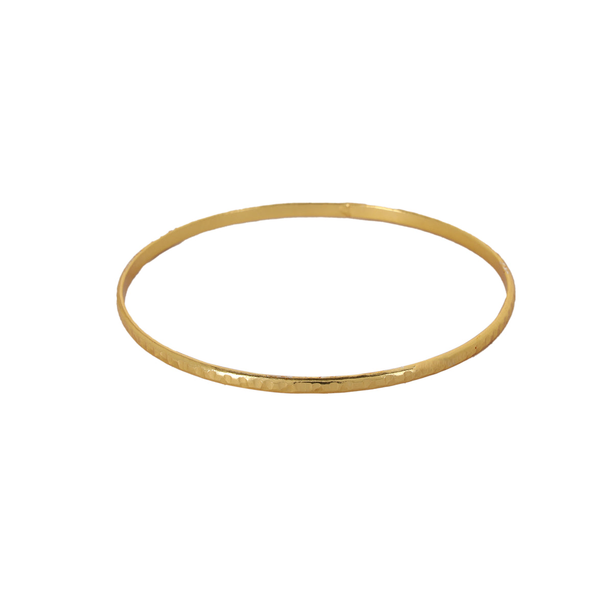 2.7 MM BROAD HALF ROUND HAMMRED BANGLE
