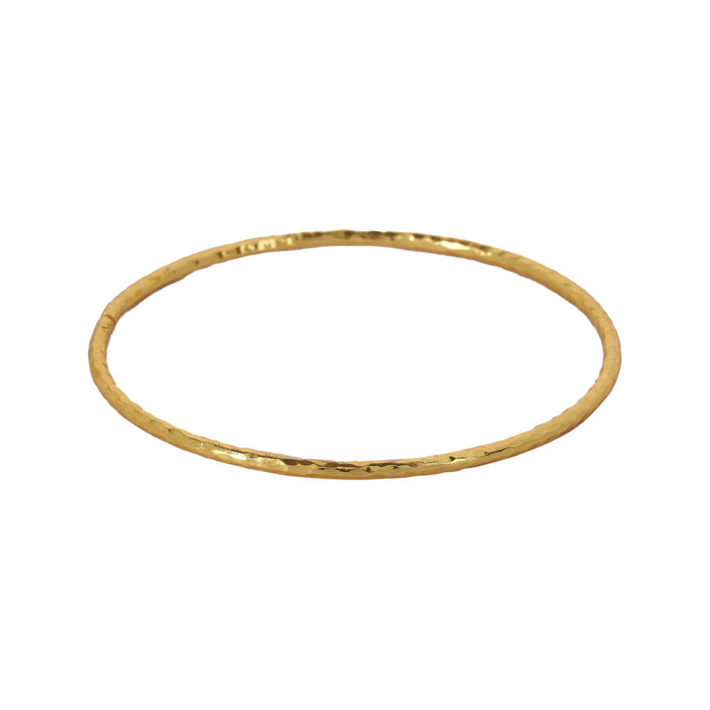 3MM ROUND HAMMRED BANGLE
