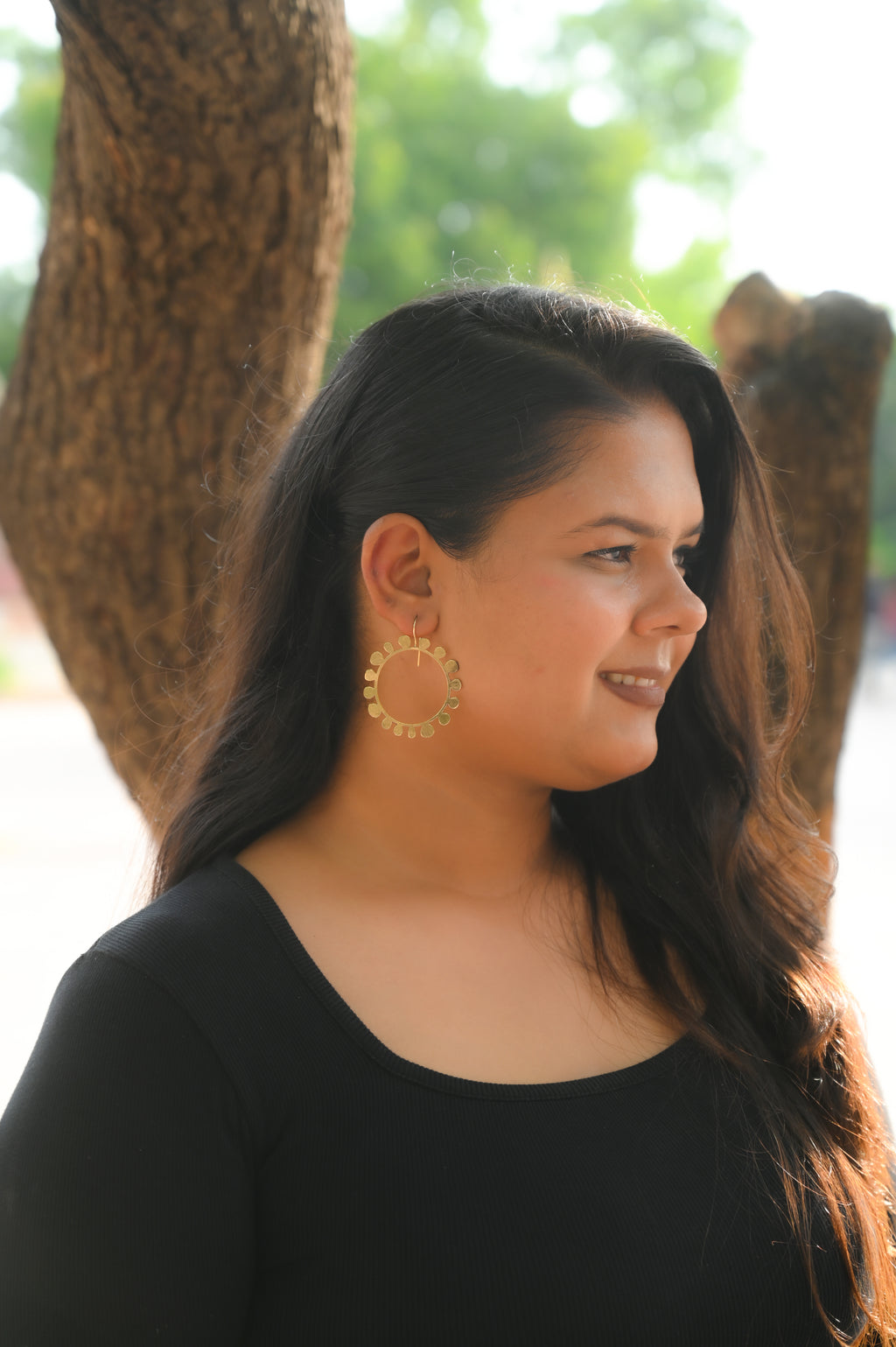 SPOT LOOP DESIGNER EARRING