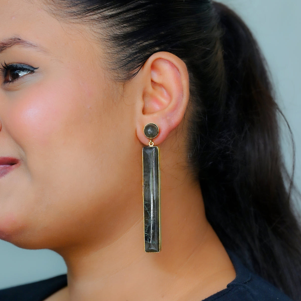 LABRADORITE  earring