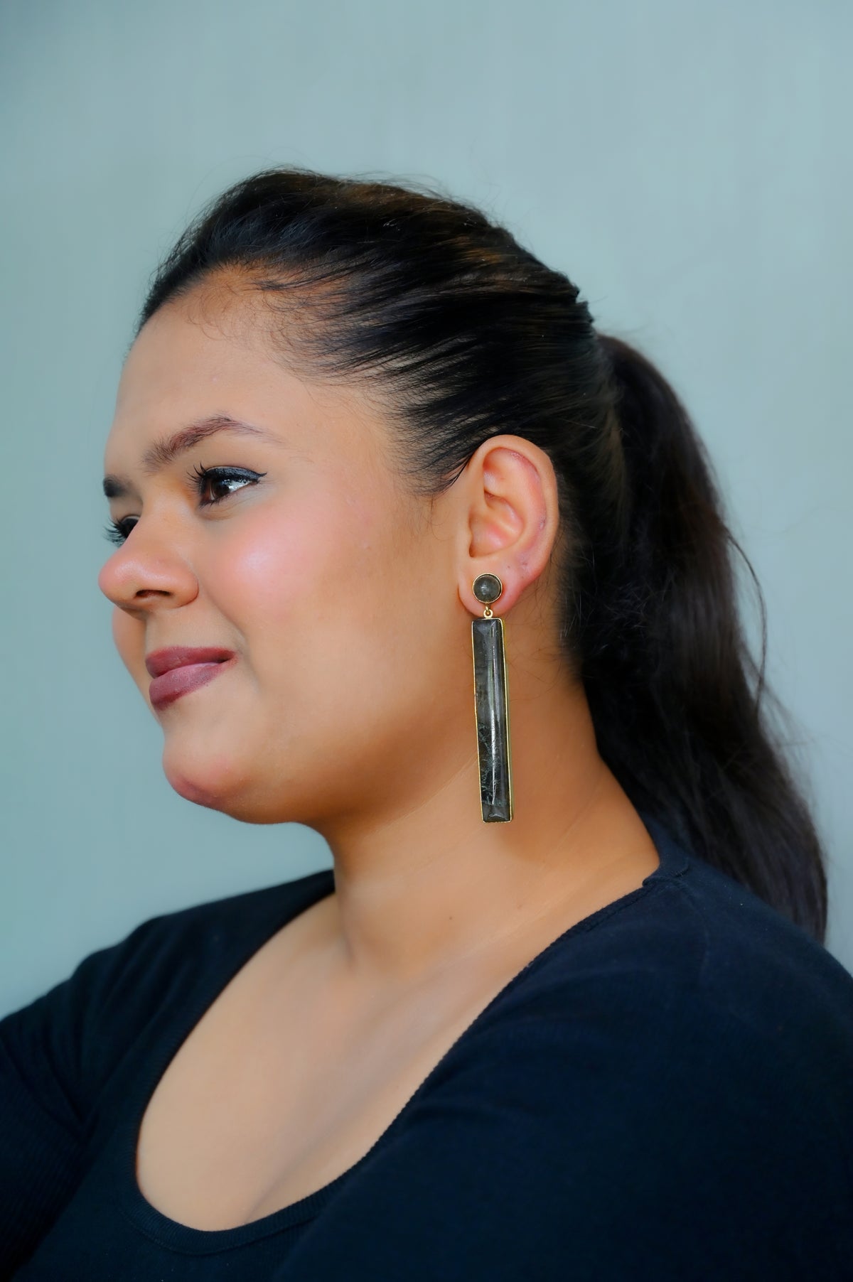 LABRADORITE  earring