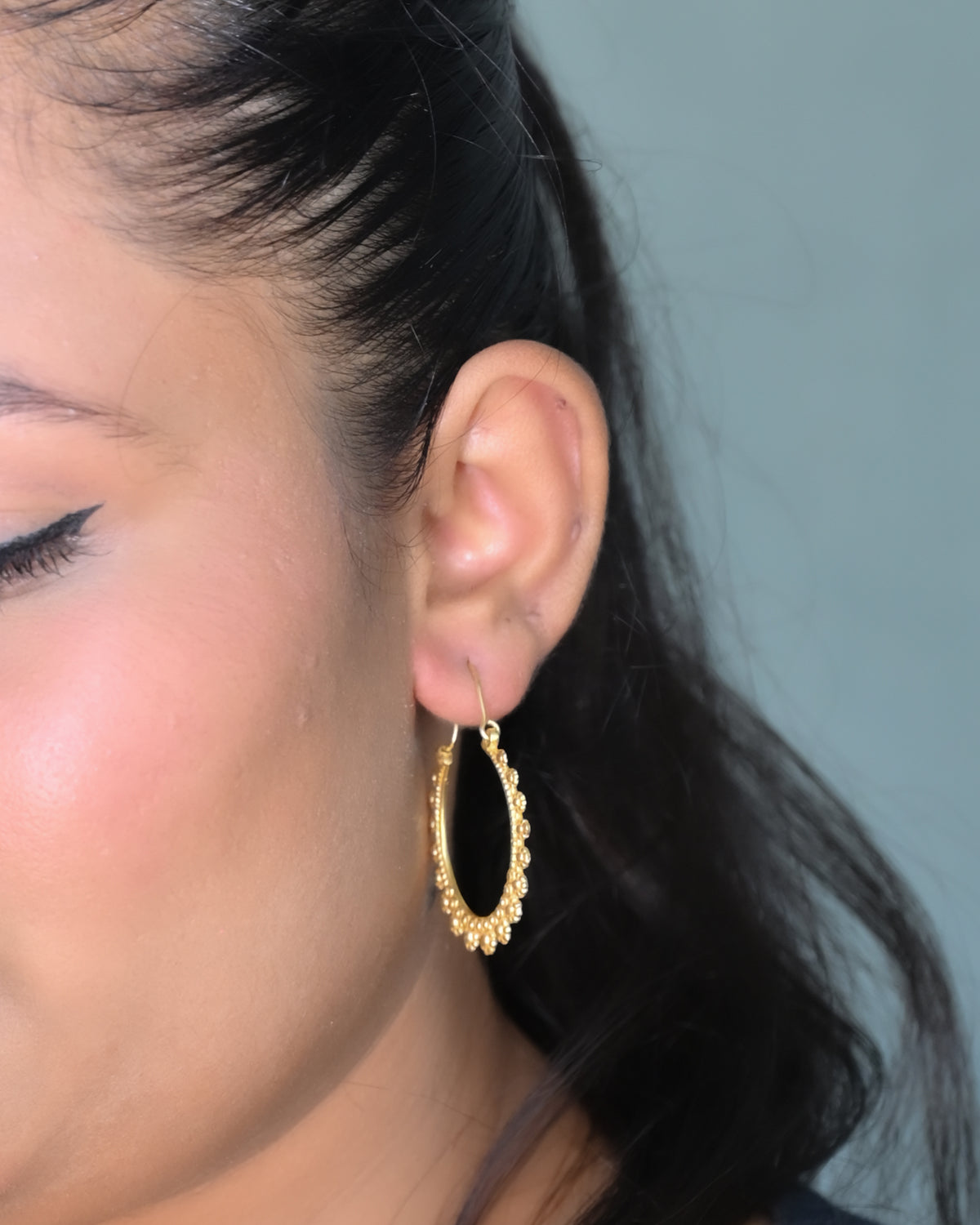 TRIBEL HOOP EARRING