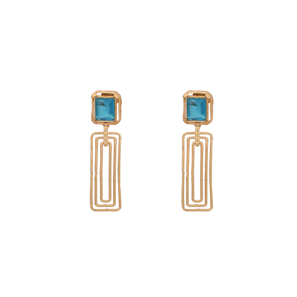 GIOMETRIC DROP DESIGNER EARRING
