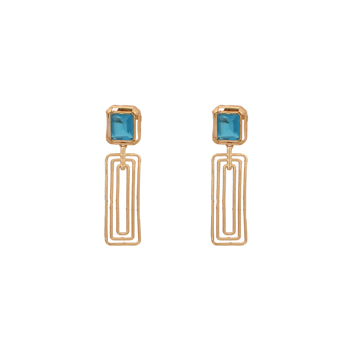 GIOMETRIC DROP DESIGNER EARRING
