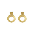 CONTEMPORARY DISC DESIGNER EARRING