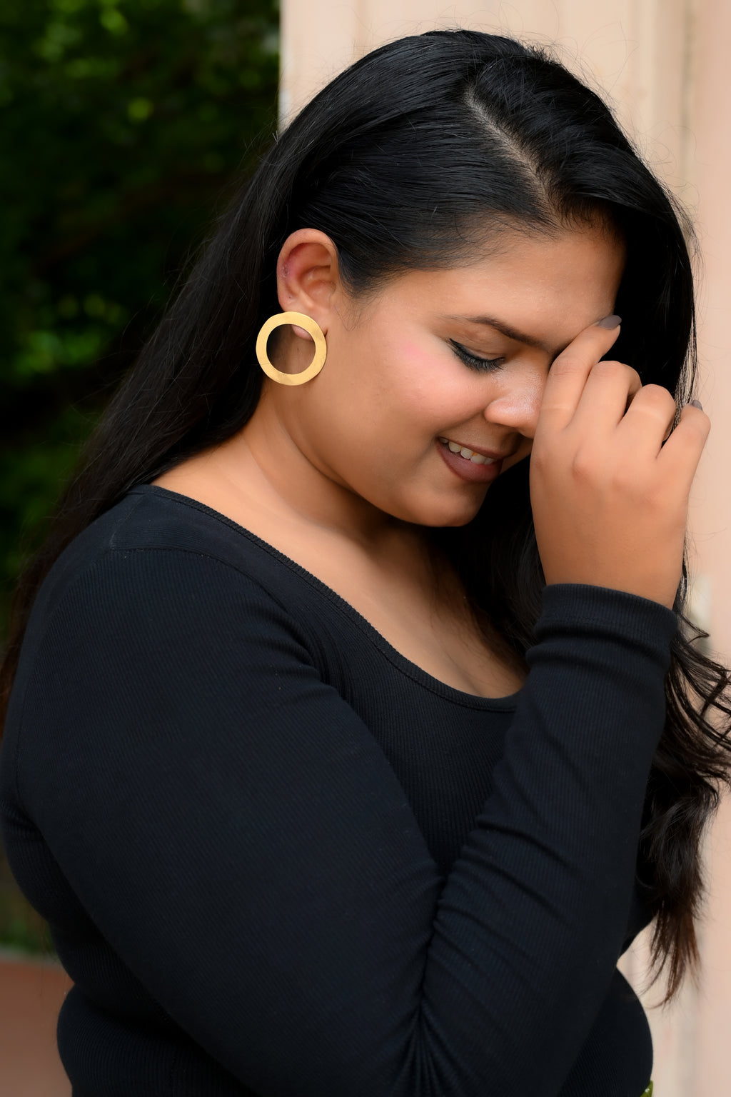 ROUND CIRCLE DESIGNER EARRING