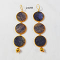 IOLITE STONE DISC 24MM