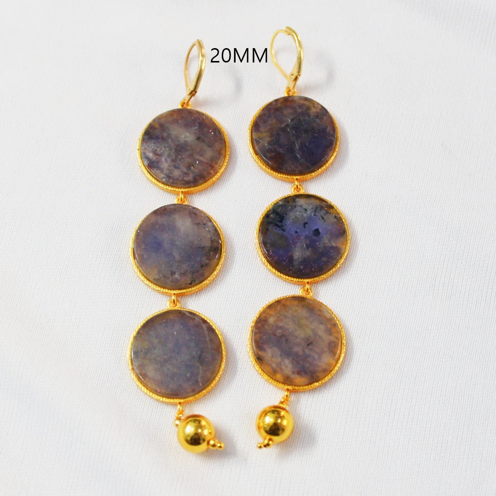 IOLITE STONE DISC 20MM