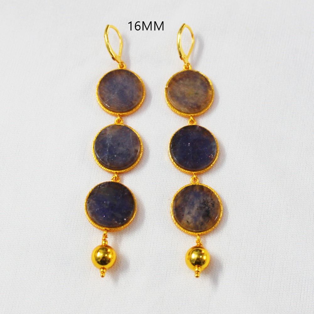 IOLITE STONE DISC 15MM