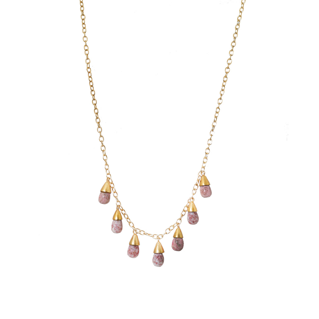 THULITE STONE NECKALCE