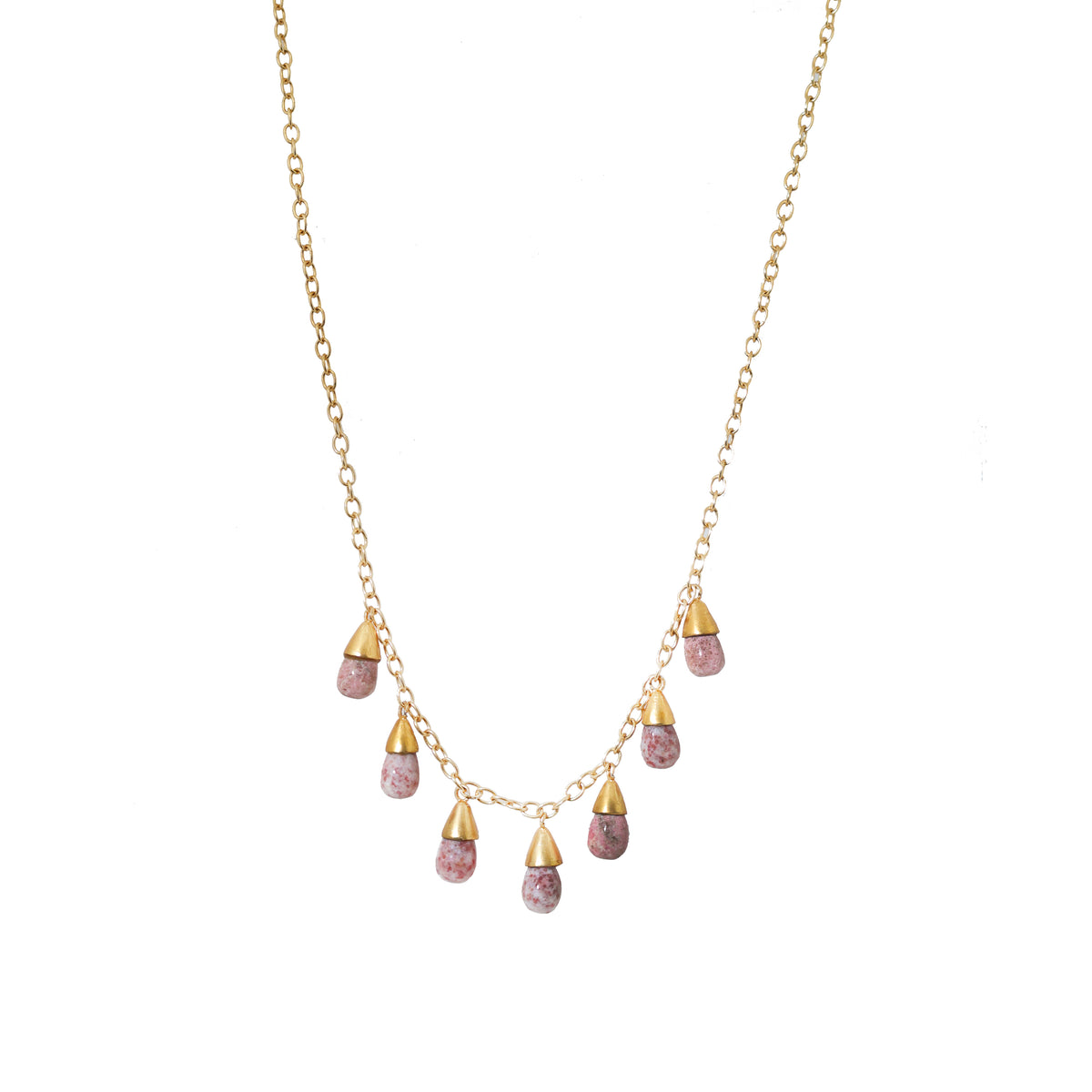 THULITE STONE NECKALCE