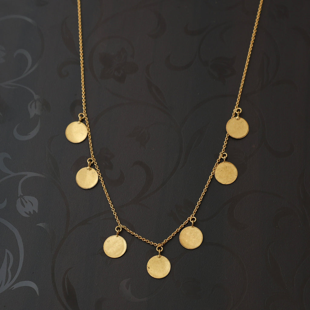 DISC HANGING NECKLACE