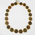 ROUND DISC JASPER  STONE 16 MM DESIGNER NECKLACE       BGN0025