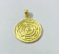 BRASS WITH GOLD PLATED DESIGNER PENDANT BGN0043