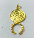 BRASS WITH GOLD PLATED DESIGNER PENDANT BGN0044