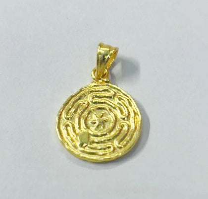 BRASS WITH GOLD PLATED DESIGNER PENDANT BGN0045
