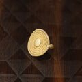 TEXTURED DISC DESIGNER RING