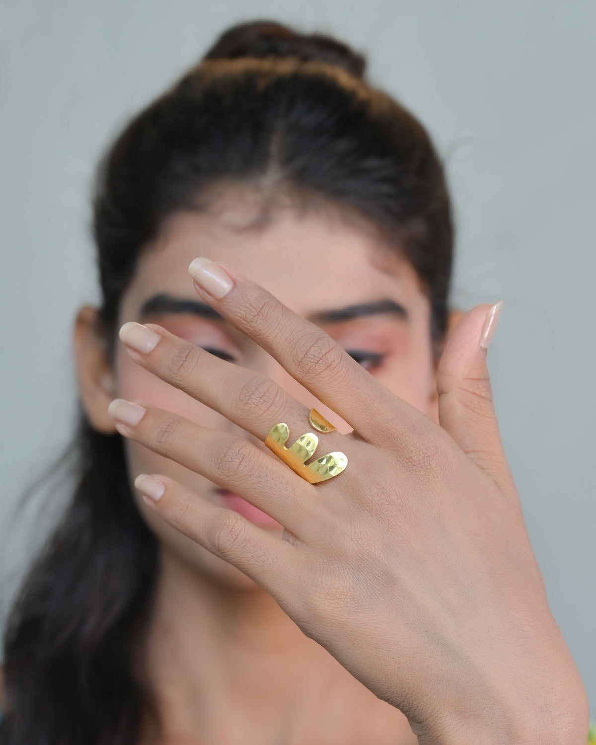 TROPOCAL LEAF HAND CARVED DESIGNER RING