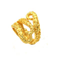 NIKAL FREE BRASS WITH GOLD PLATED DESIGNER RING  BGR0030