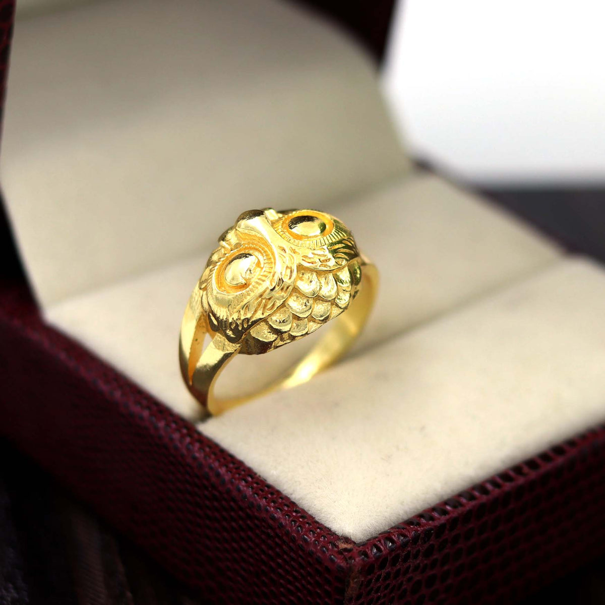 NIKAL FREE BRASS WITH GOLD PLATED DESIGNER RING  BGR0040