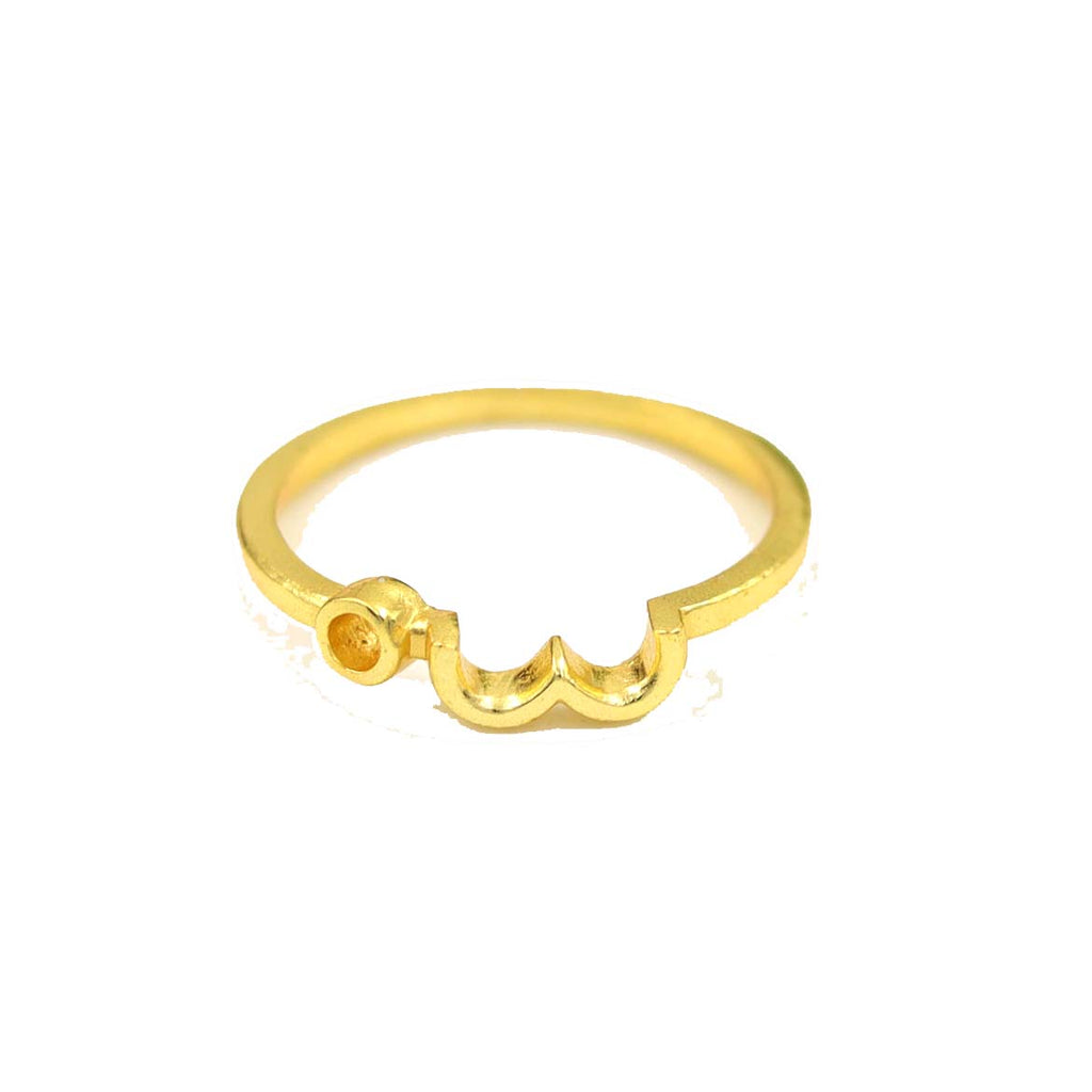 CZ SEATED  WHOLESALE RING 10 PC