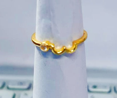 CZ SEATED  WHOLESALE RING 10 PC