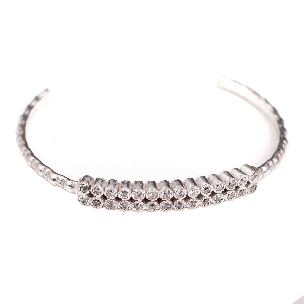 GOLD PLATED C Z SEATED CUFF WHOLESALE 10 PC   CBG0005