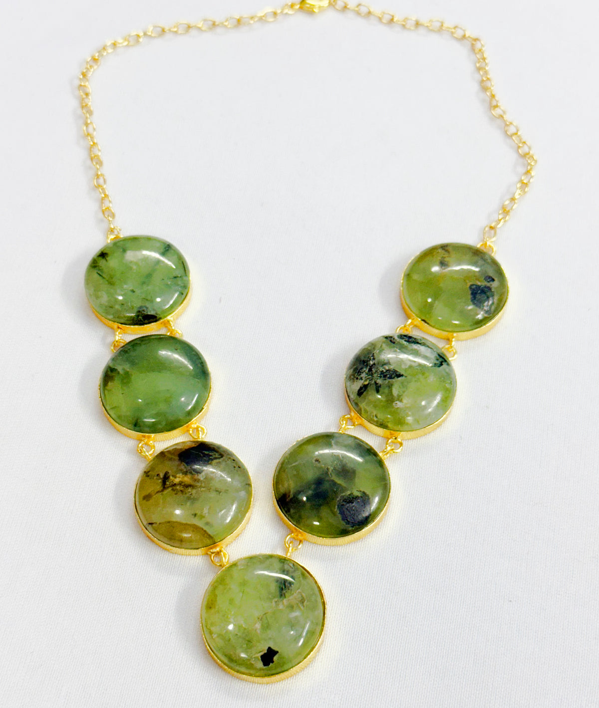 NIKEL FREE BRASS GOLD PLATED EACOATED WITH GEM STONE SEATED DESIGNER NECKLACE WHOLESALE 10 PC EEN0005