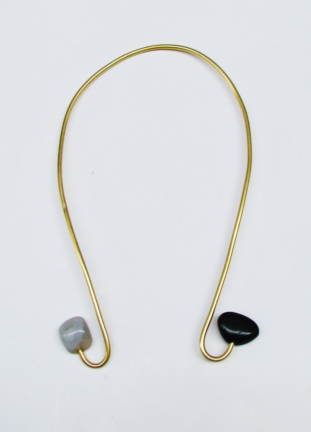 NIKEL FREE BRASS GOLD PLATED ECOATED WITH SEMI PRECIOUS STONE SEATED NECKLACE WHOLESALE 10 PC EEN0094