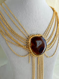 AGATE SLAICE STATEMENT NECKLACE EEN0142
