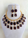 RED HYDRO HANGING NECKLACE EEN0148