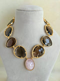 SMOKY ROSE QAURTZ NECKLACE EEN0155