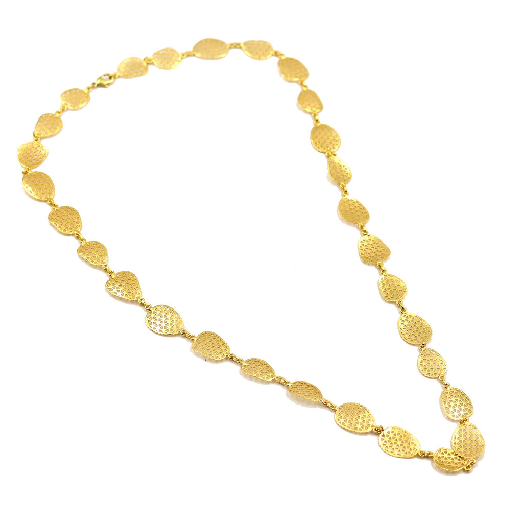 NIKEL FREE BRASS GOLD PLATED ECOATED DESIGNER NECKLACE WHOLESALE 10 PC ENG0001