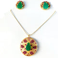 RUBY GREEN ONYX SET KPS0031