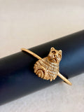 NIKAL FREE GOLD PLATED WILDLIFE CUFF WHOLESALE 10 PC WBG0006