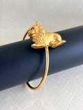 NIKAL FREE GOLD PLATED WILDLIFE CUFF WHOLESALE 10 PC WBG0007