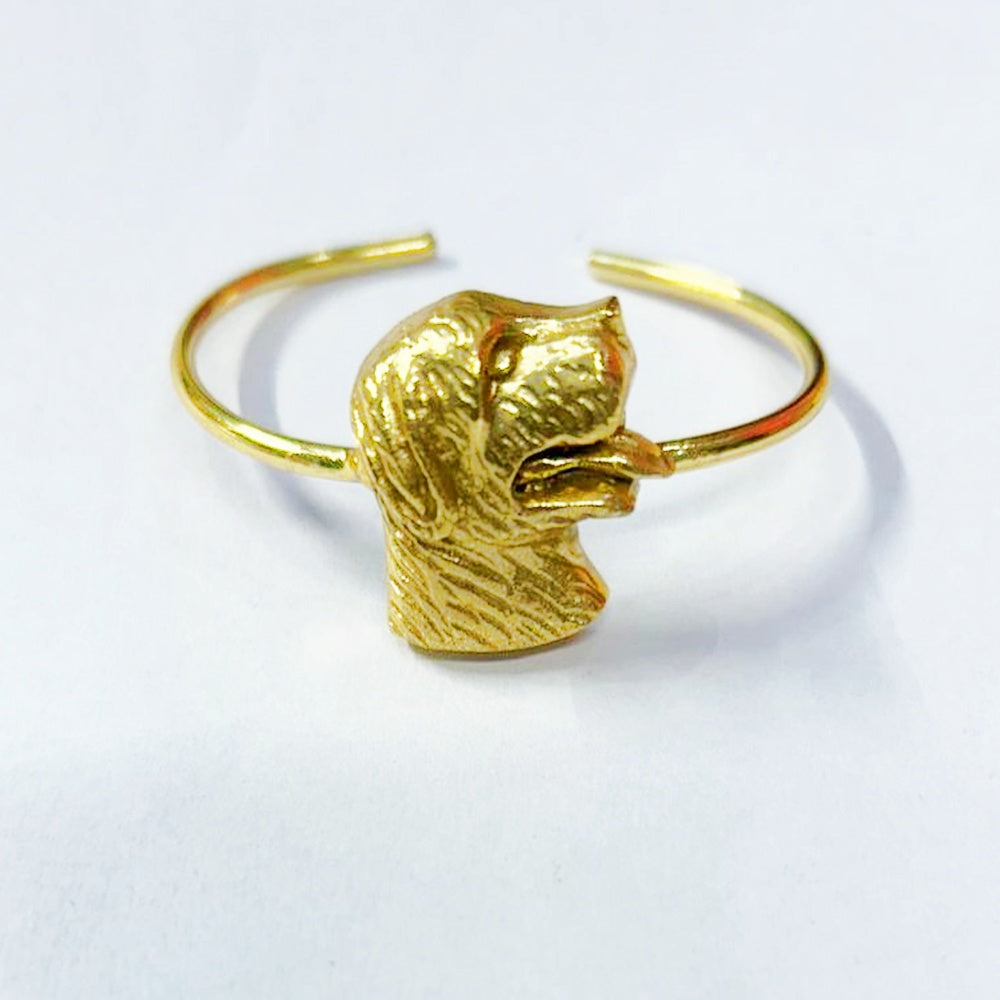 NIKAL FREE GOLD PLATED WILDLIFE CUFF BRACELET   WHOLESALE 10 PC WBG0025