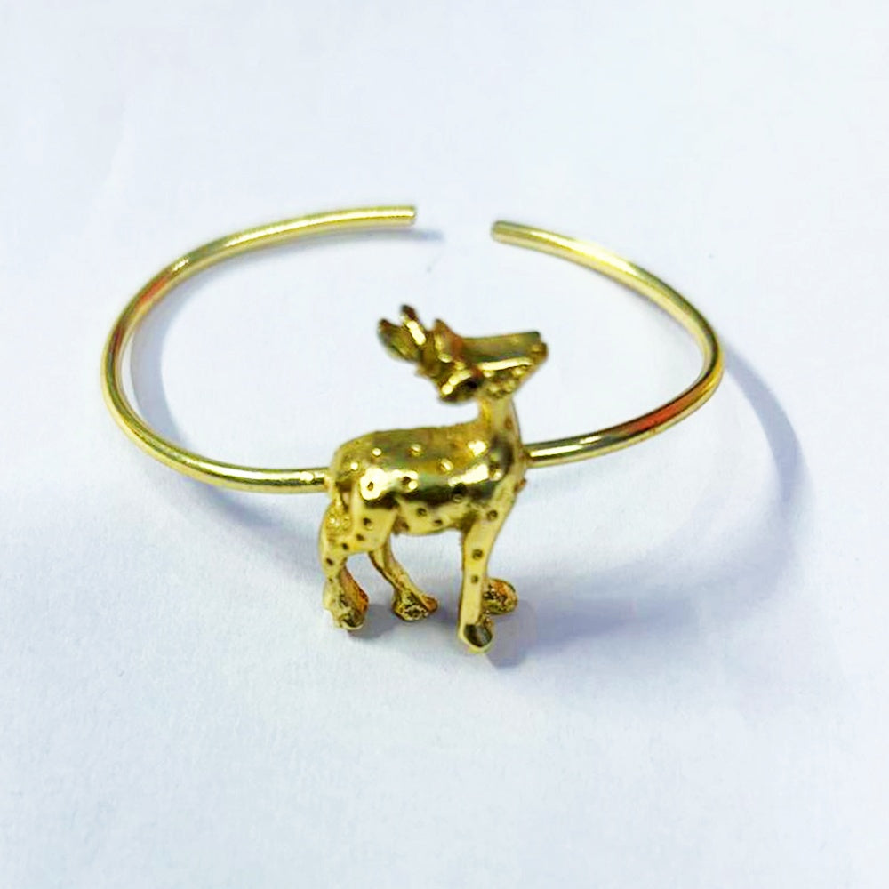 NIKAL FREE GOLD PLATED WILDLIFE CUFF BRACELET   WHOLESALE 10 PC WBG0026